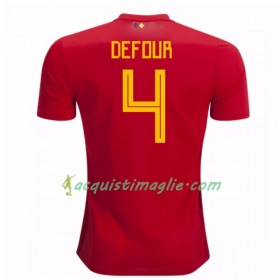 Divisa di Calcio Belgio Defour 4 Prima Mondiali 2018